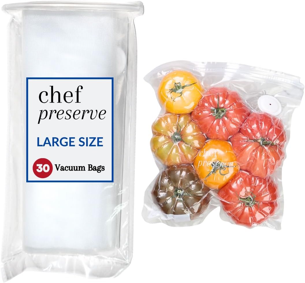 Food Storage Reusable Bags - Reusable Vacuum Sealer Bags for Food