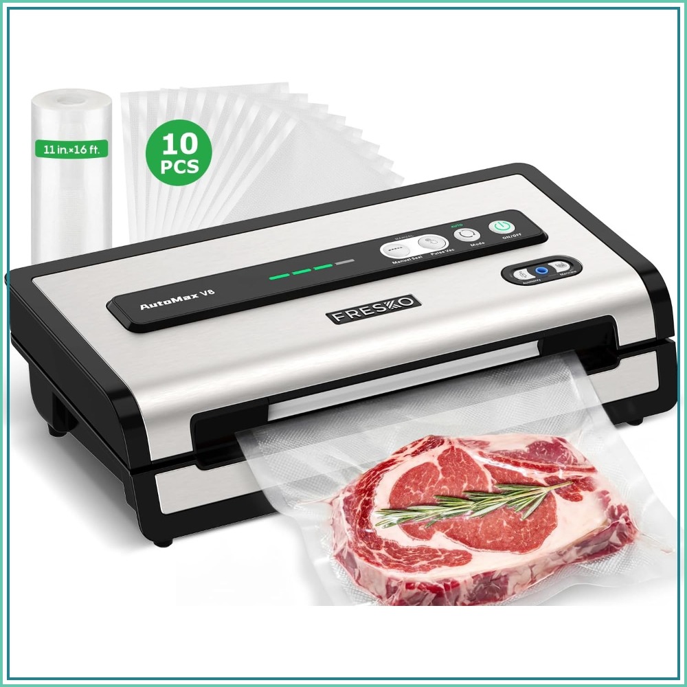 Food Storage Vacuum - Automatic Vacuum Sealer for Food, Hands-Free,