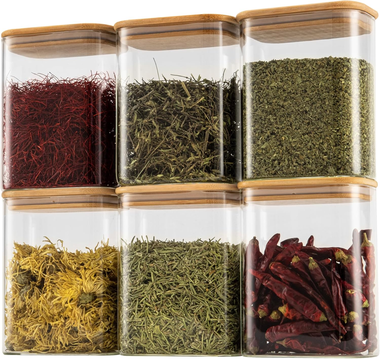 Set Food Storage - 37oz Rectangle Airtight Glass Storage Containers