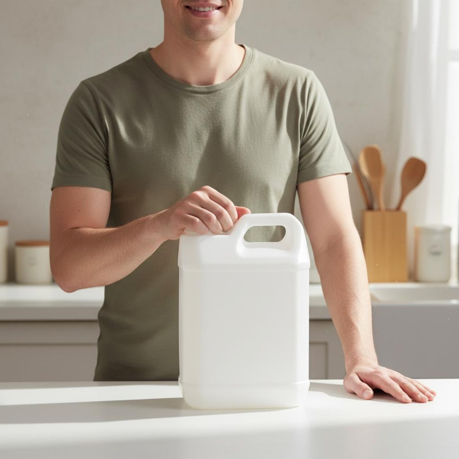Food Storage And - Food-Safe Plastic Jug Versatile Reusable Water