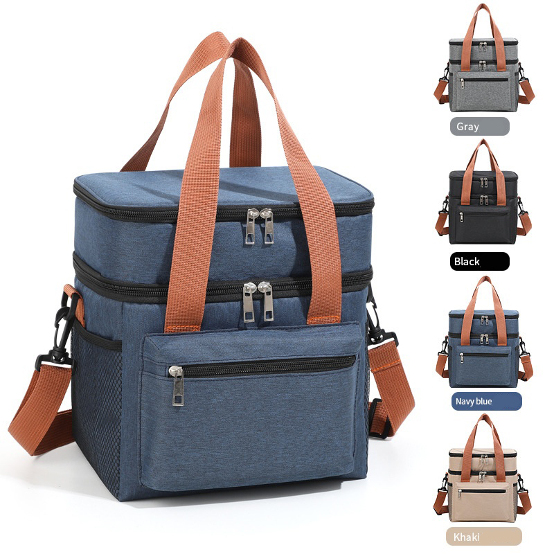Food Storage Keep Warm - Thermal Lunch Bag Double Layers Large