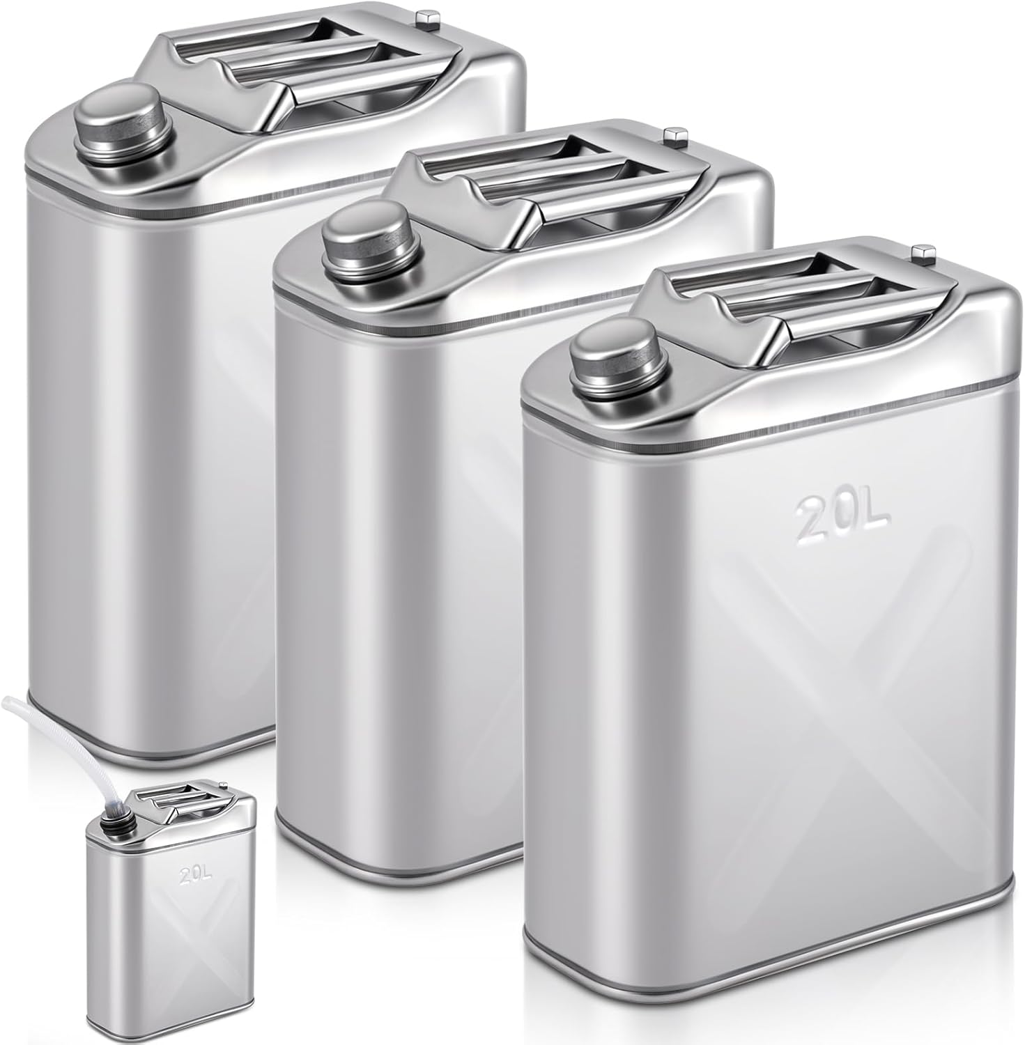 Food Storage Guide - 3 Pcs Five Gallon 304 Stainless