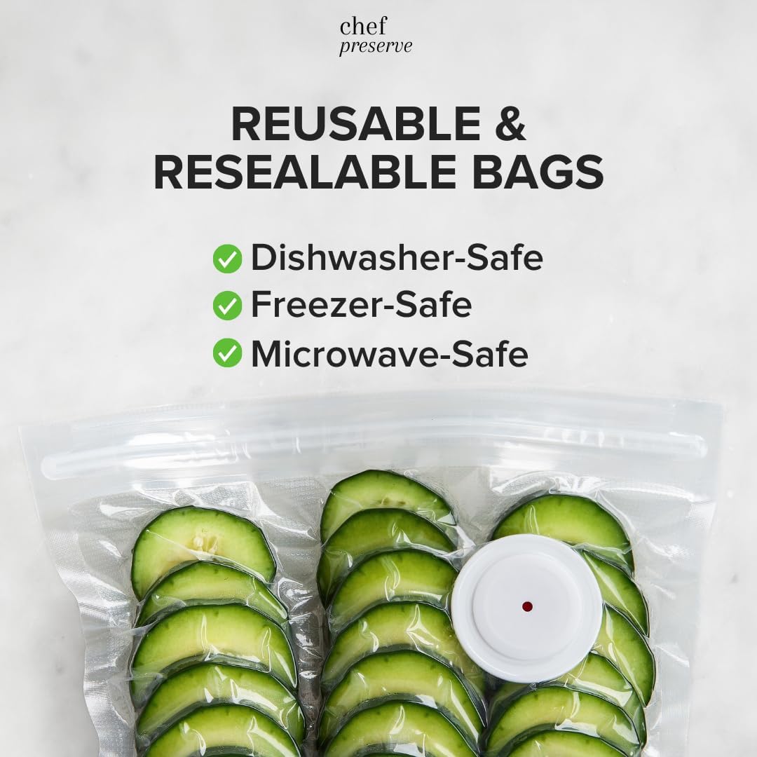 Reusable Vacuum Sealer Bags fo - Food Storage Reusable Bags ulasan dan harga
