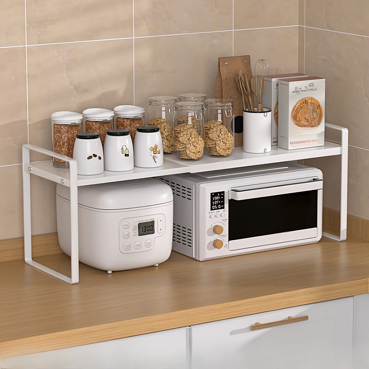 Adjustable&Extendable Metal Ca - Food Storage In Cabinets ulasan dan harga