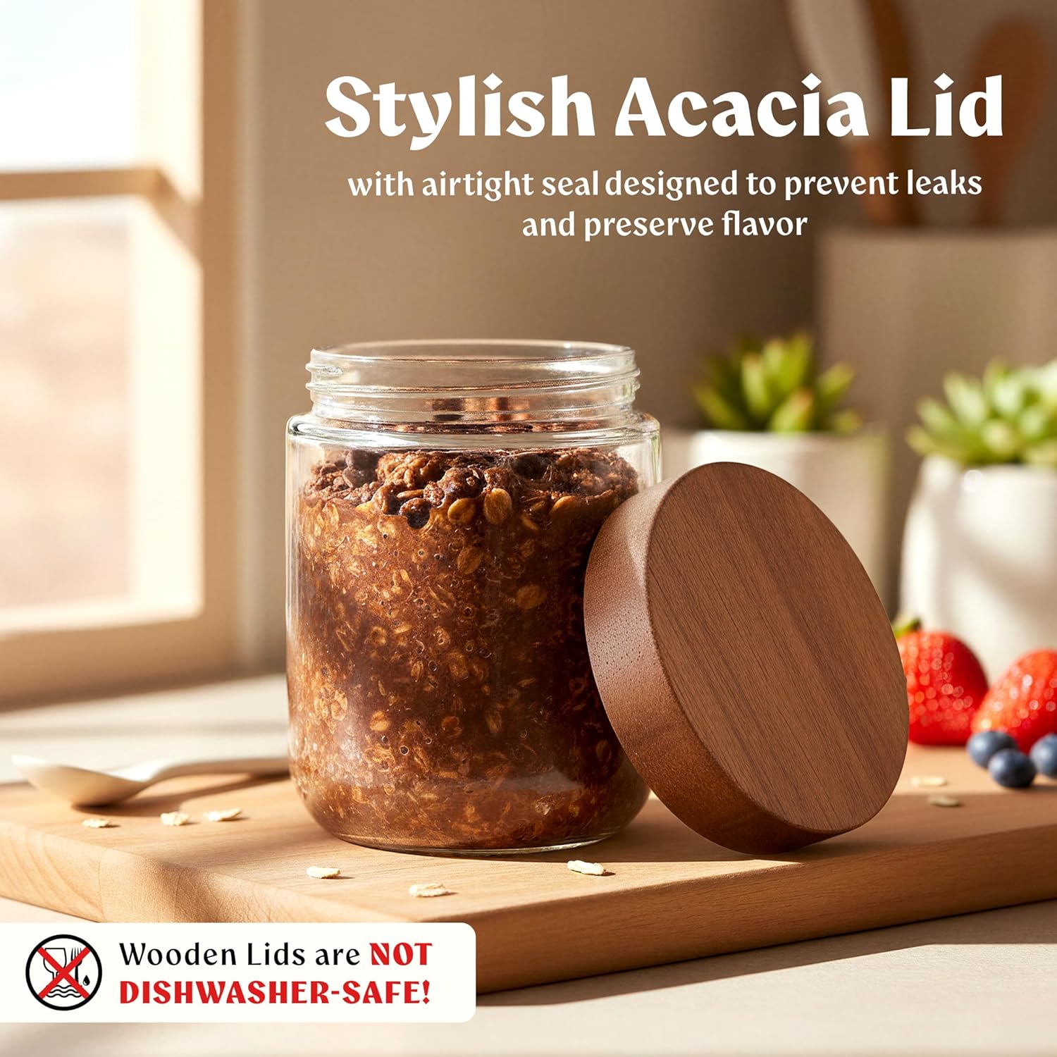 Overnight Oats Containers with - Food Storage Prep Containers ulasan dan harga
