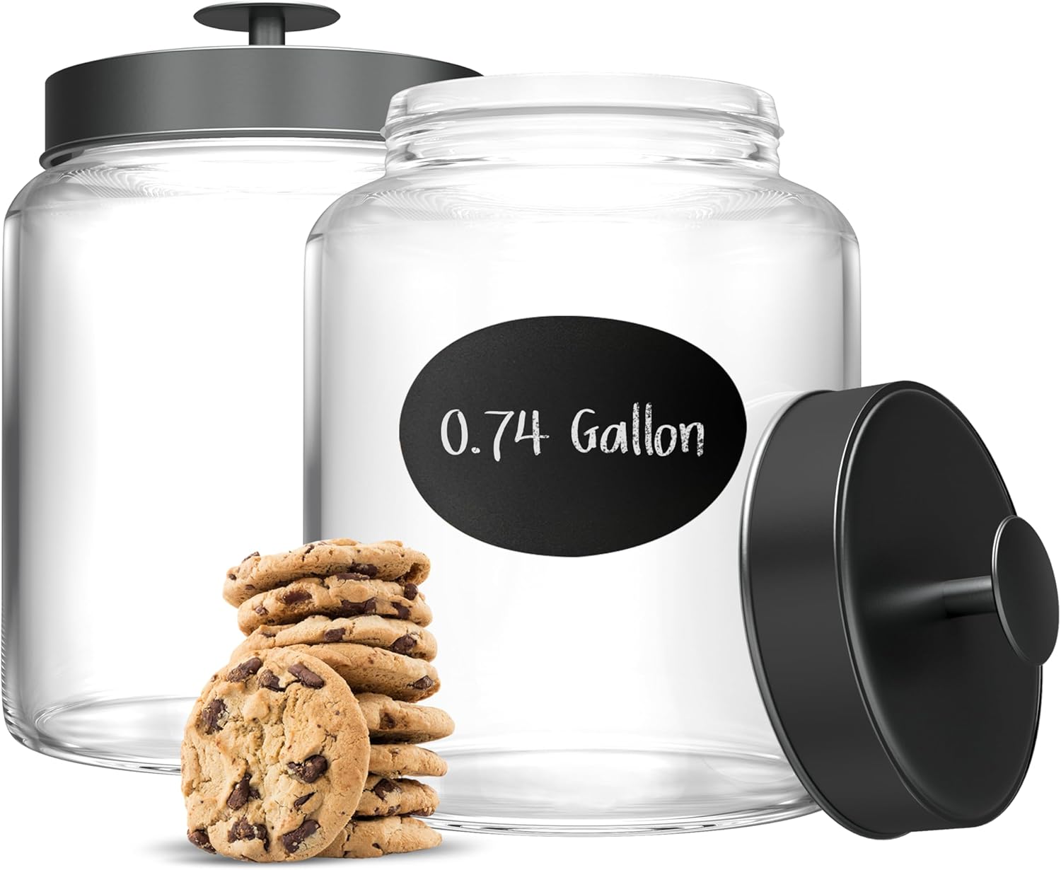 Glass Kitchen Canister Set, Fo - Set Food Storage ulasan dan harga