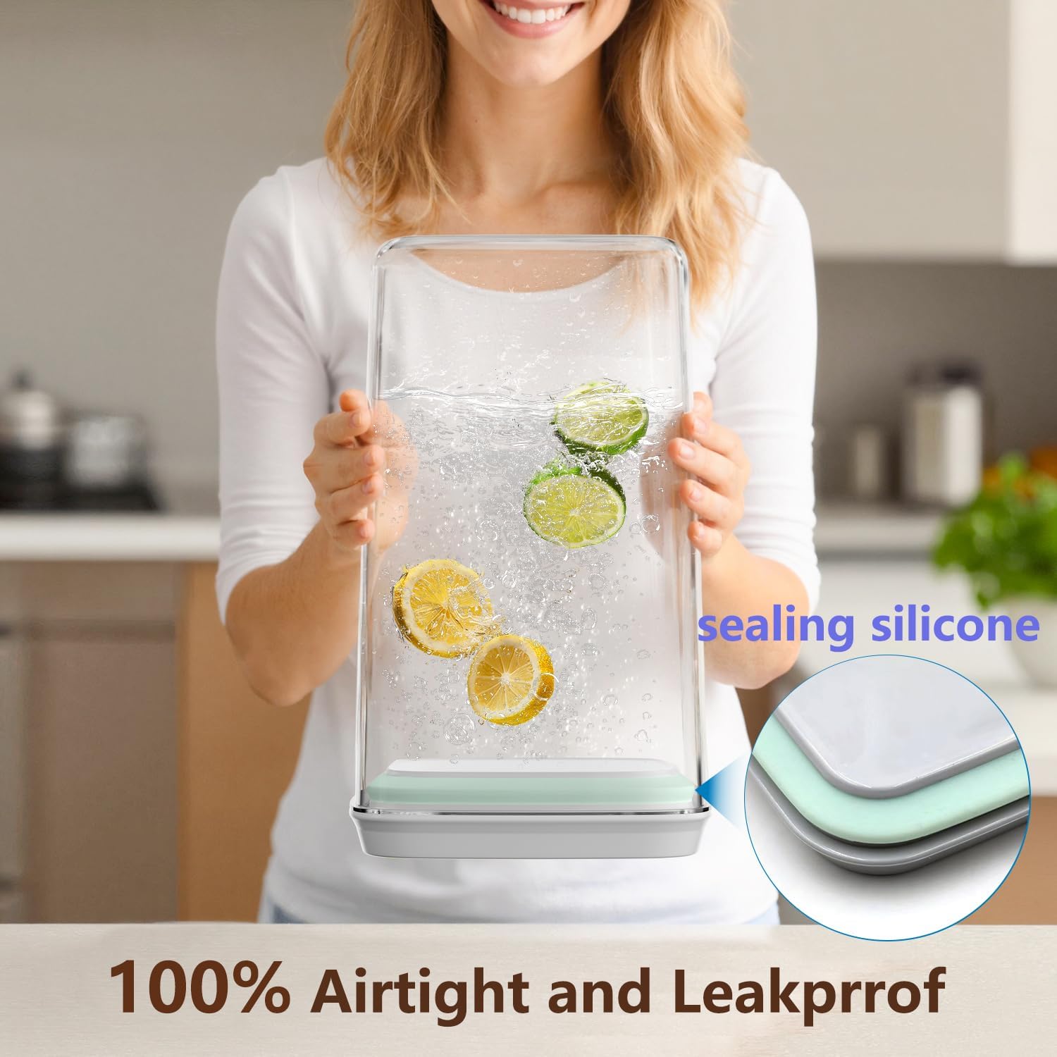4 Pcs Large Pop Airtight Food  - Set Food Storage ulasan dan harga
