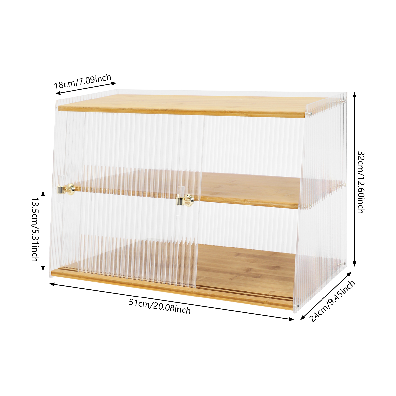 Cup Storage Rack, Bamboo Sideb - Food Storage In Cabinets ulasan dan harga