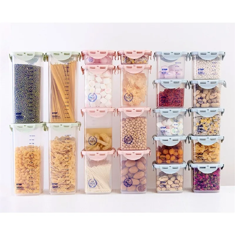 WBBOOMING Healthy Plastic Box  - Airtight Cereal Jar ulasan dan harga
