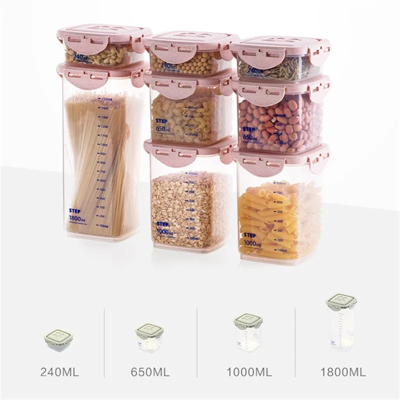 WBBOOMING Healthy Plastic Box  - Airtight Cereal Jar ulasan dan harga