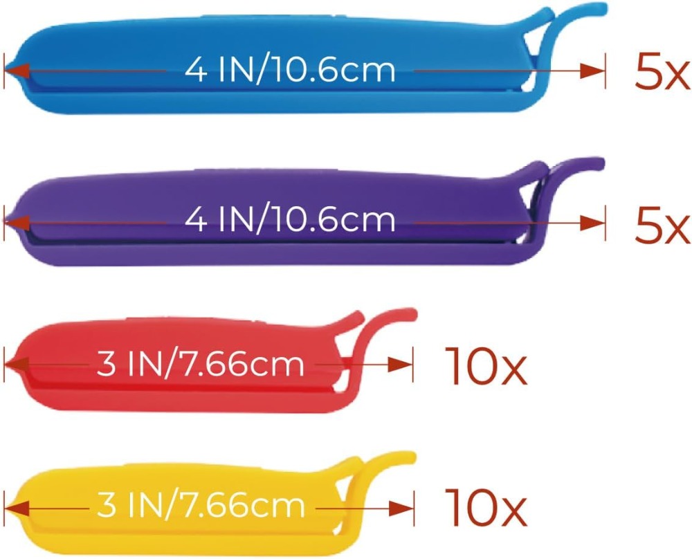 32 Pack Bag Sealing Clips, 3 & - Food Storage Reusable Bags ulasan dan harga