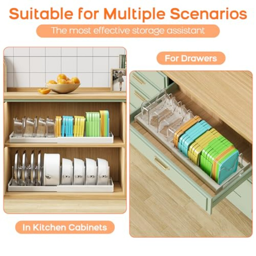 Pots and Pans Organizer for Un - Food Storage In Cabinets ulasan dan harga