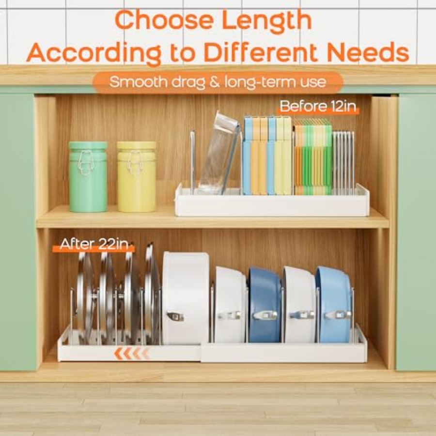 Pots and Pans Organizer for Un - Food Storage In Cabinets ulasan dan harga