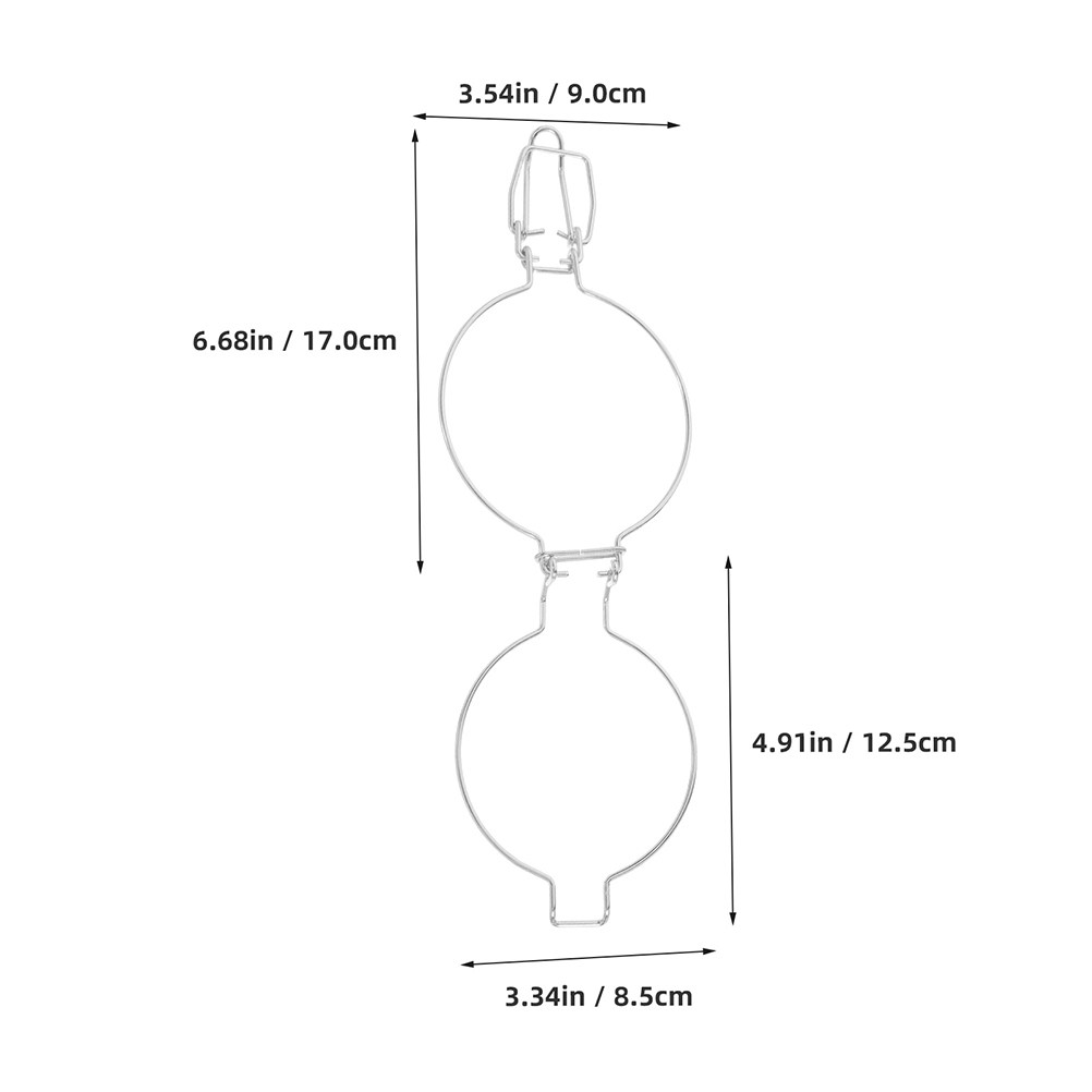 3pcs Stainless Steel Wire Clam - Mason Jar Wide Mouth ulasan dan harga