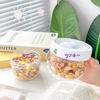 Overnight Oats Cup Portable Wi - Mason Jar Wide Mouth ulasan dan harga