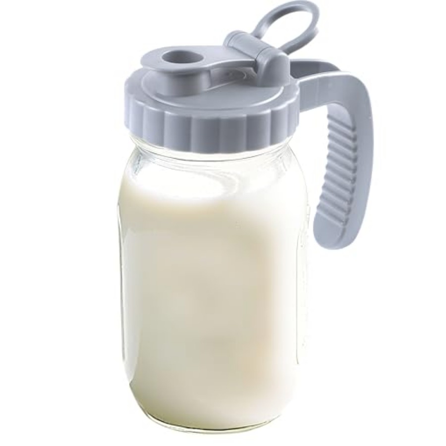 Glass Mason Jar Pitchers With  - Mason Jar Wide Mouth ulasan dan harga