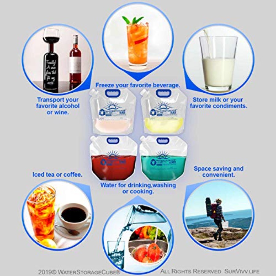 Premium Collapsible Water Cont - Food Storage Emergency ulasan dan harga
