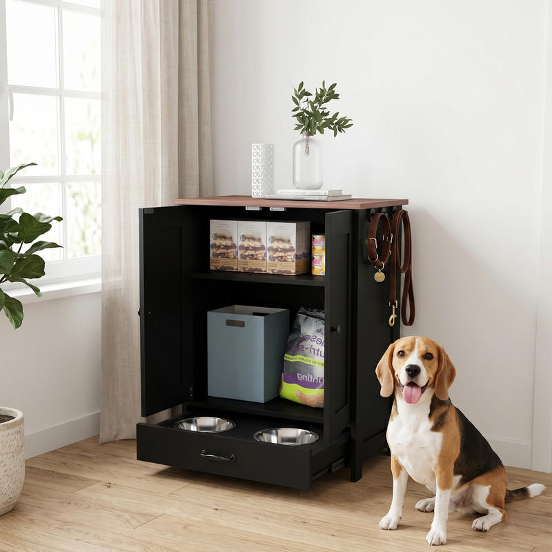 PawHut Pet Feeding Station, Do - Food Storage In Cabinets ulasan dan harga