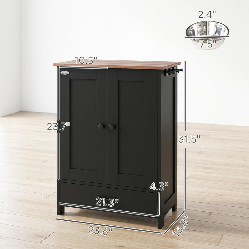 PawHut Pet Feeding Station, Do - Food Storage In Cabinets ulasan dan harga