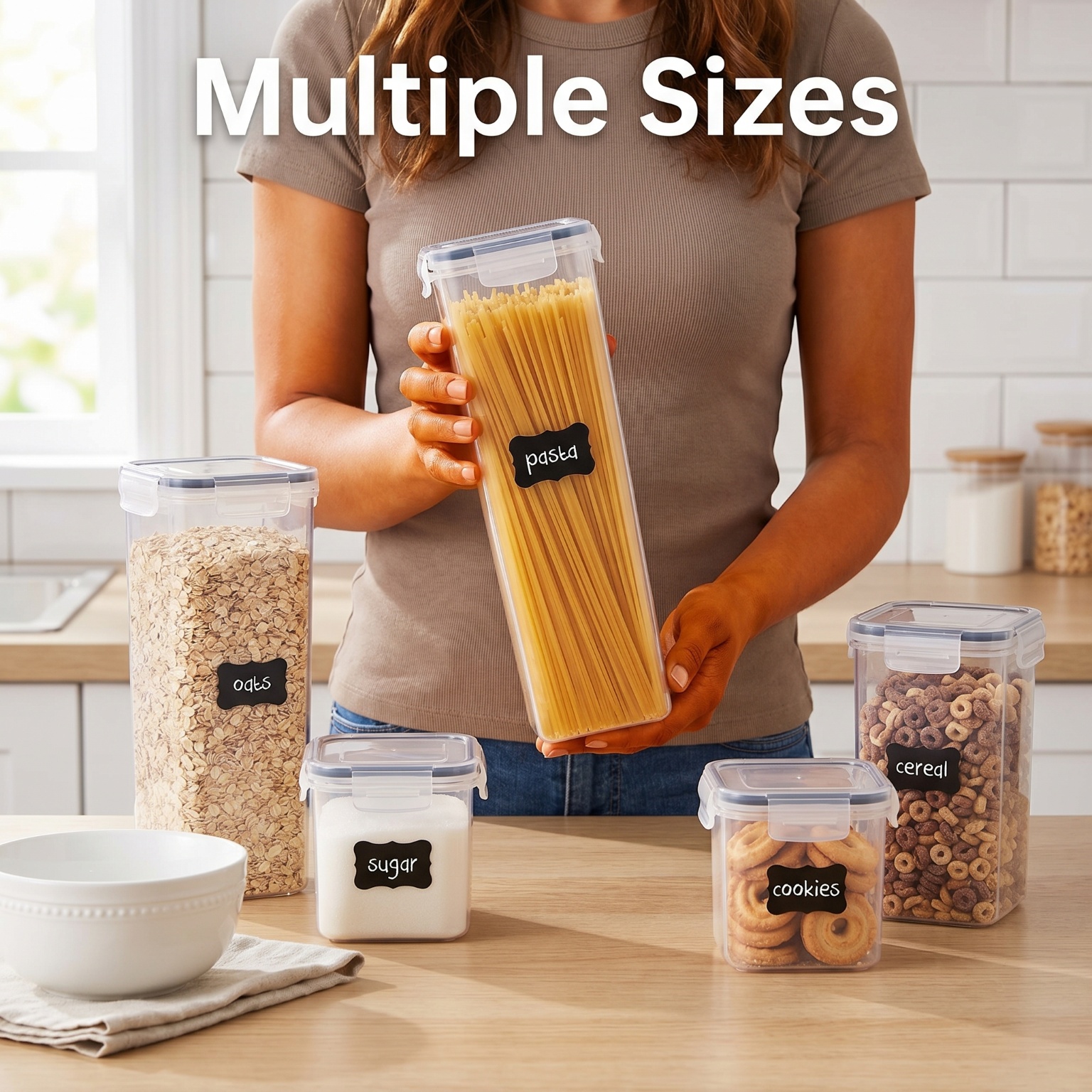 24 Pack Airtight Cereal Storag - Airtight Cereal Jar ulasan dan harga