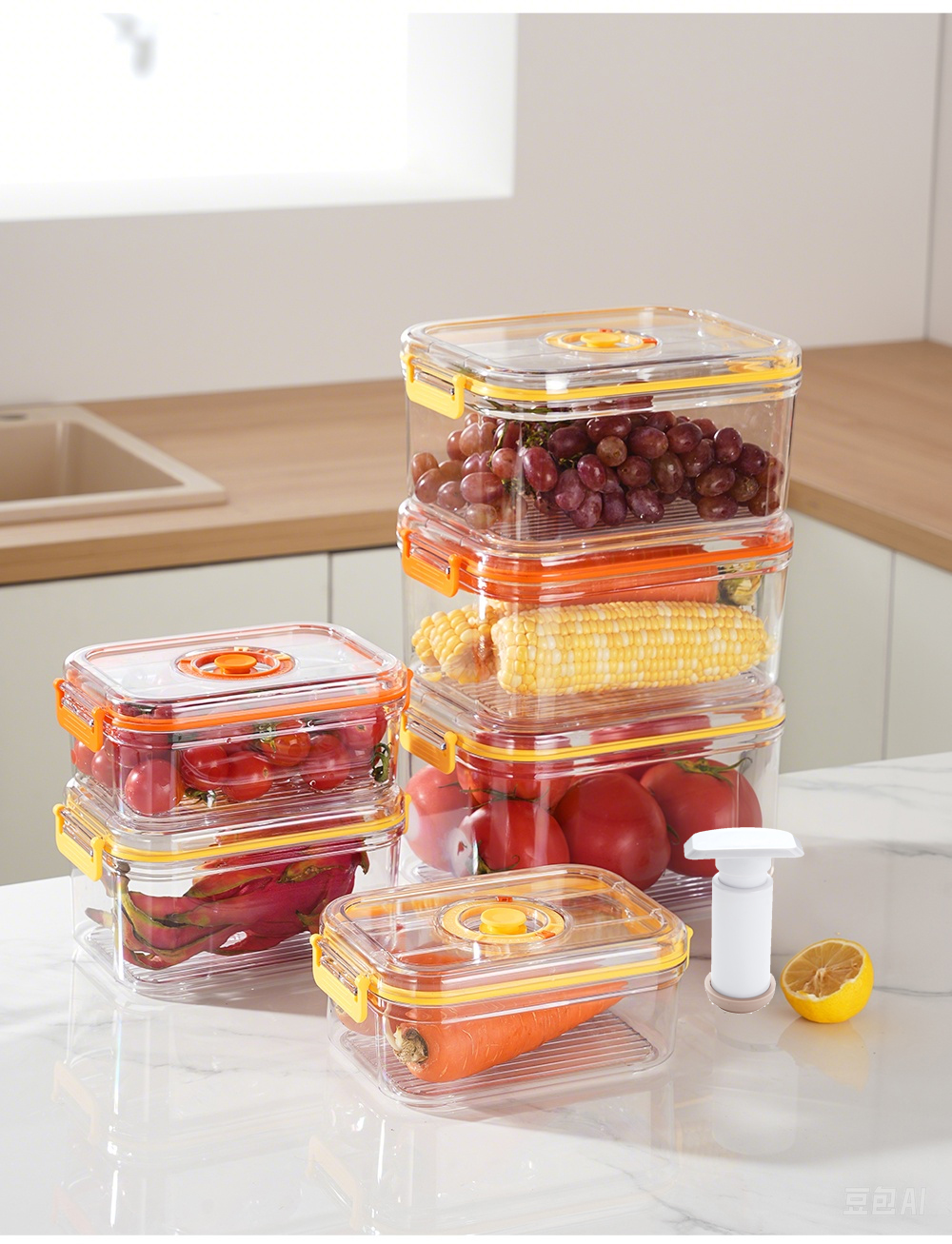 Vacuum Fresh-keeping Box Refri - Food Storage Vacuum ulasan dan harga