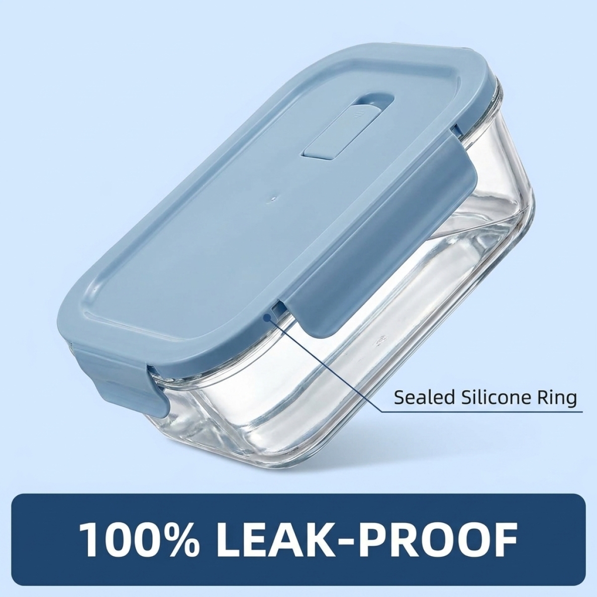 Sky Blue Glass Food Storage Co - Food Storage Prep Containers ulasan dan harga