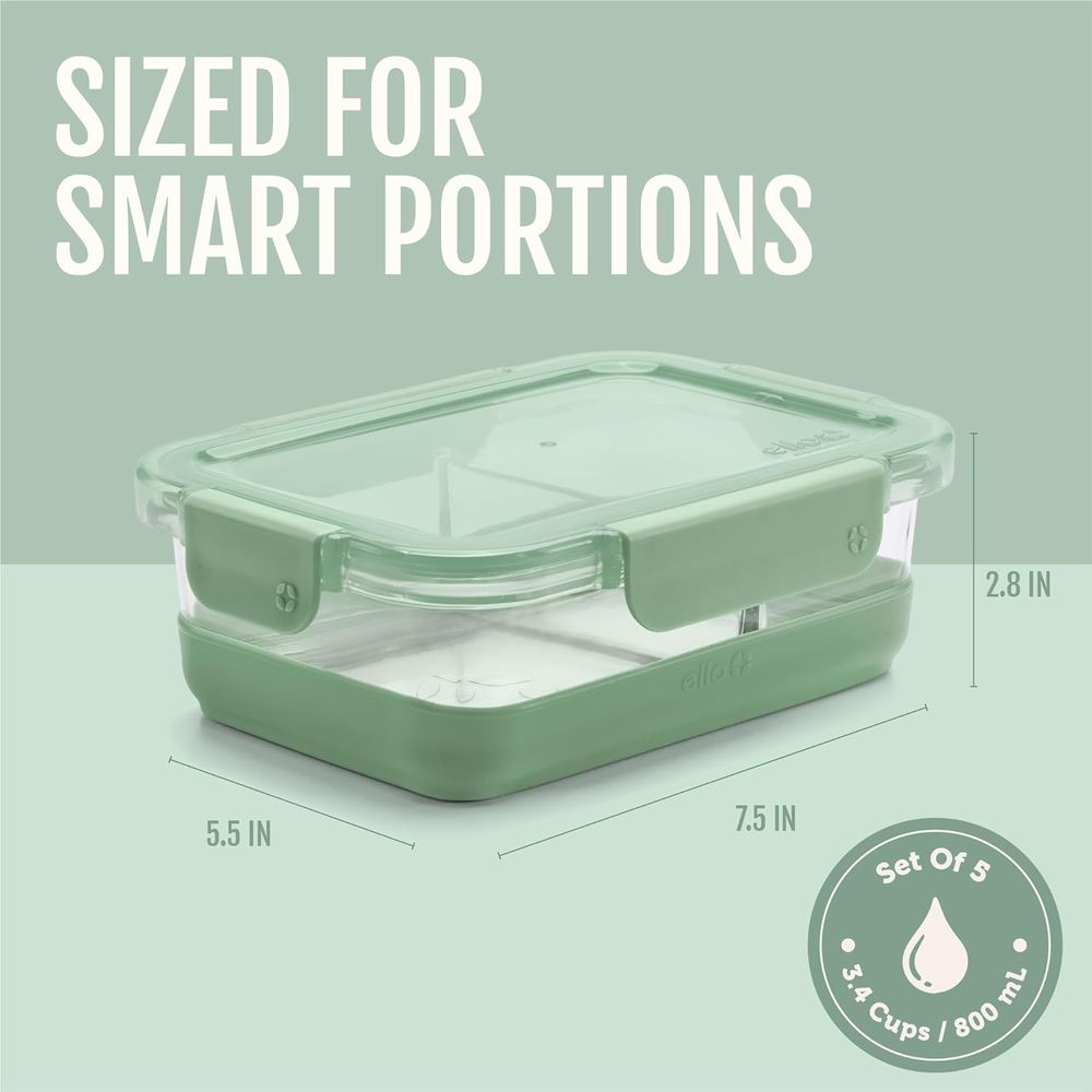 Refresh 3.4 Cup Divided Meal P - Set Food Storage ulasan dan harga