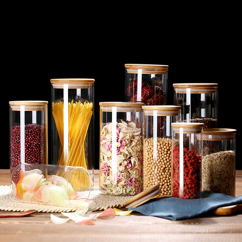 Glass Food Storage Jars with A - Airtight Cereal Jar ulasan dan harga