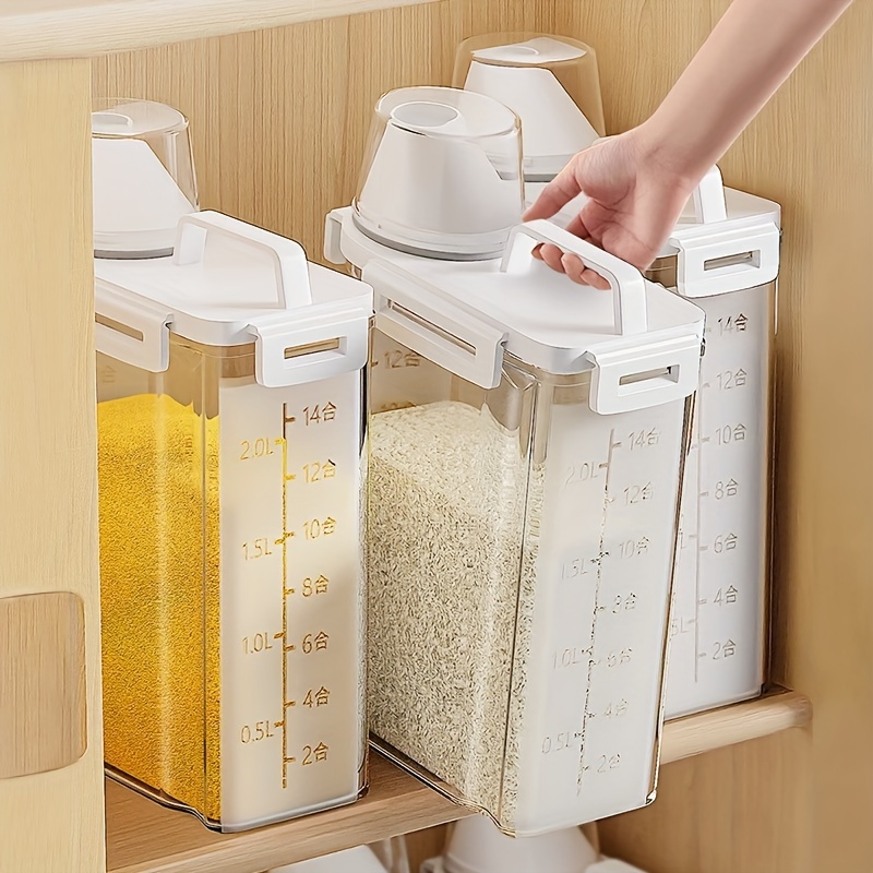 1pc Storage Container, Househo - Airtight Cereal Jar ulasan dan harga