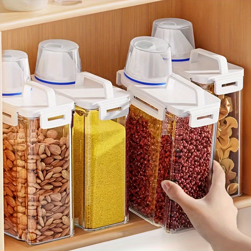 1pc Storage Container, Househo - Airtight Cereal Jar ulasan dan harga