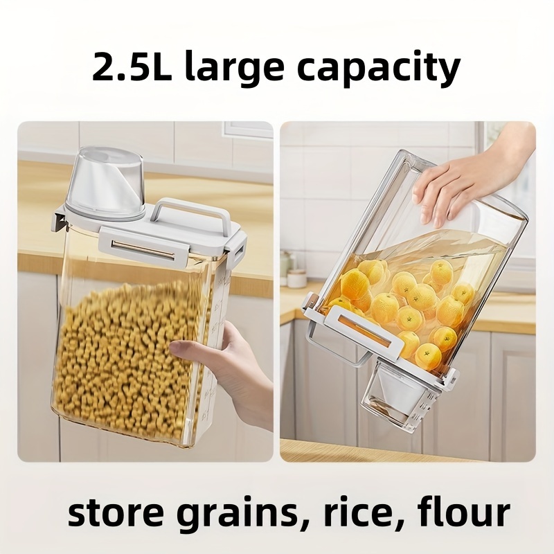 1pc Storage Container, Househo - Airtight Cereal Jar ulasan dan harga