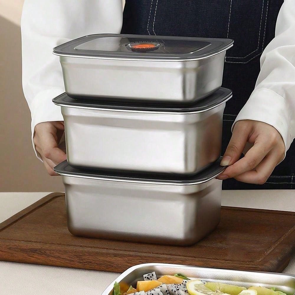 Buy 2 Get 1 Free 3 Pack Stainl - Food Storage Prep Containers ulasan dan harga