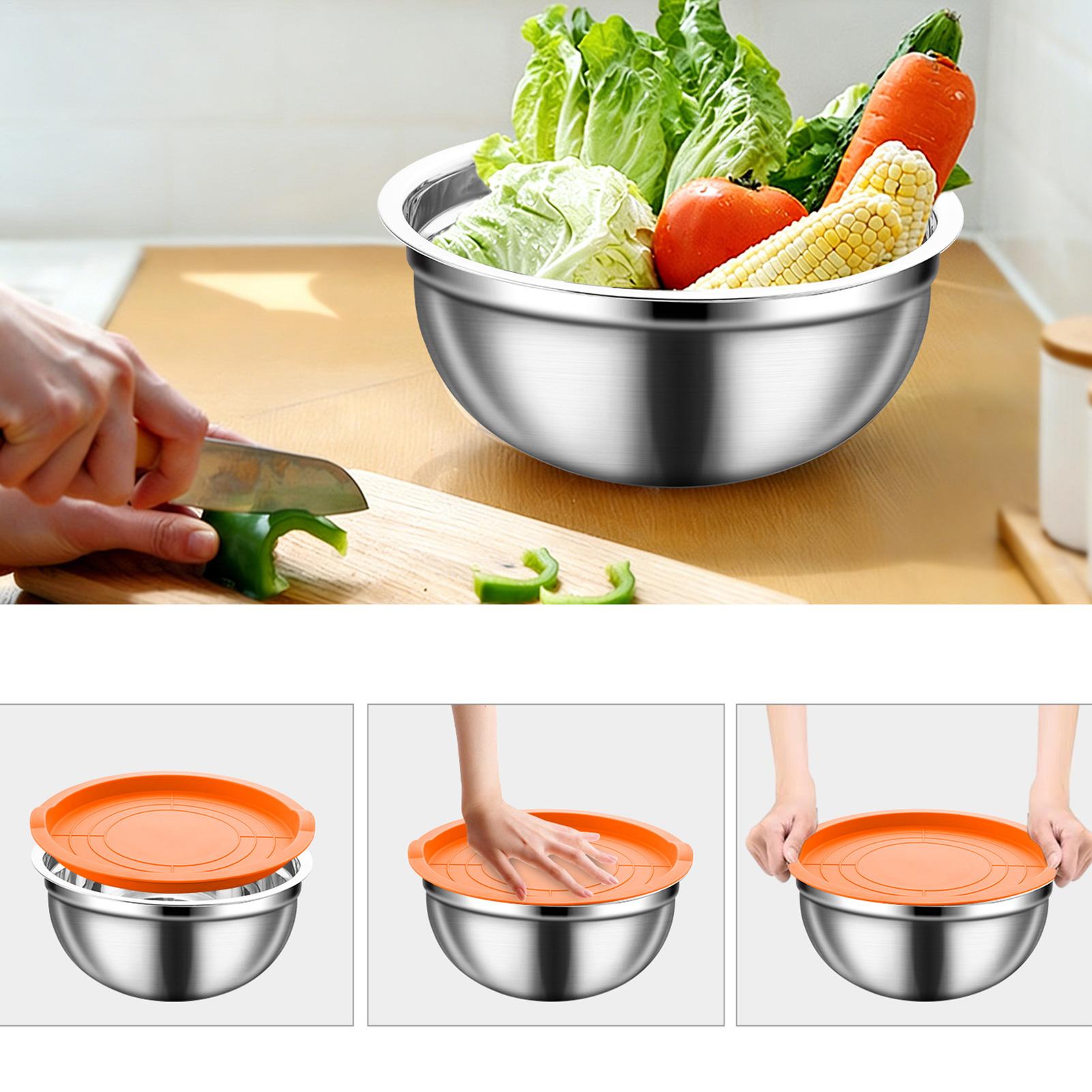 Steel Mixing Bowls Nesting Rou - Food Storage Safe ulasan dan harga