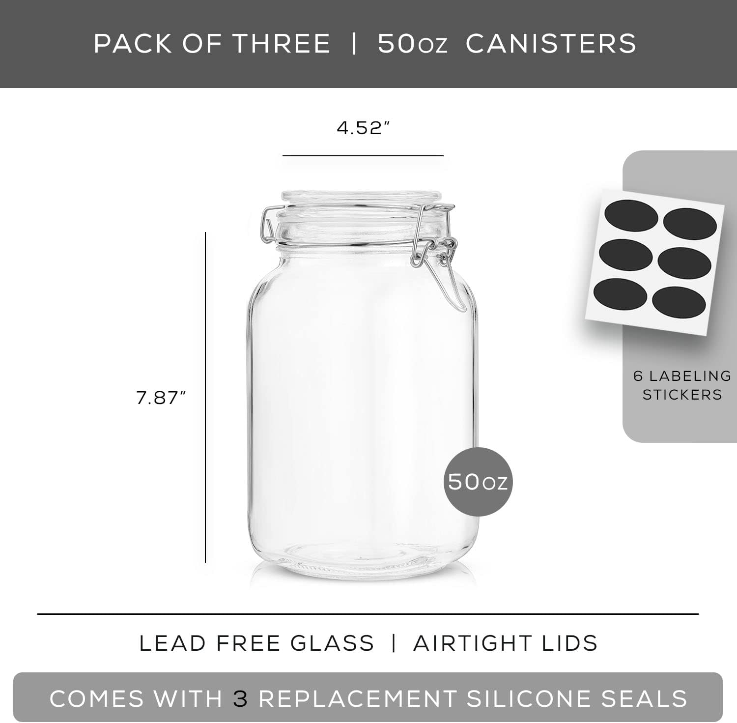 Airtight Glass Jars with Lids  - Set Food Storage ulasan dan harga