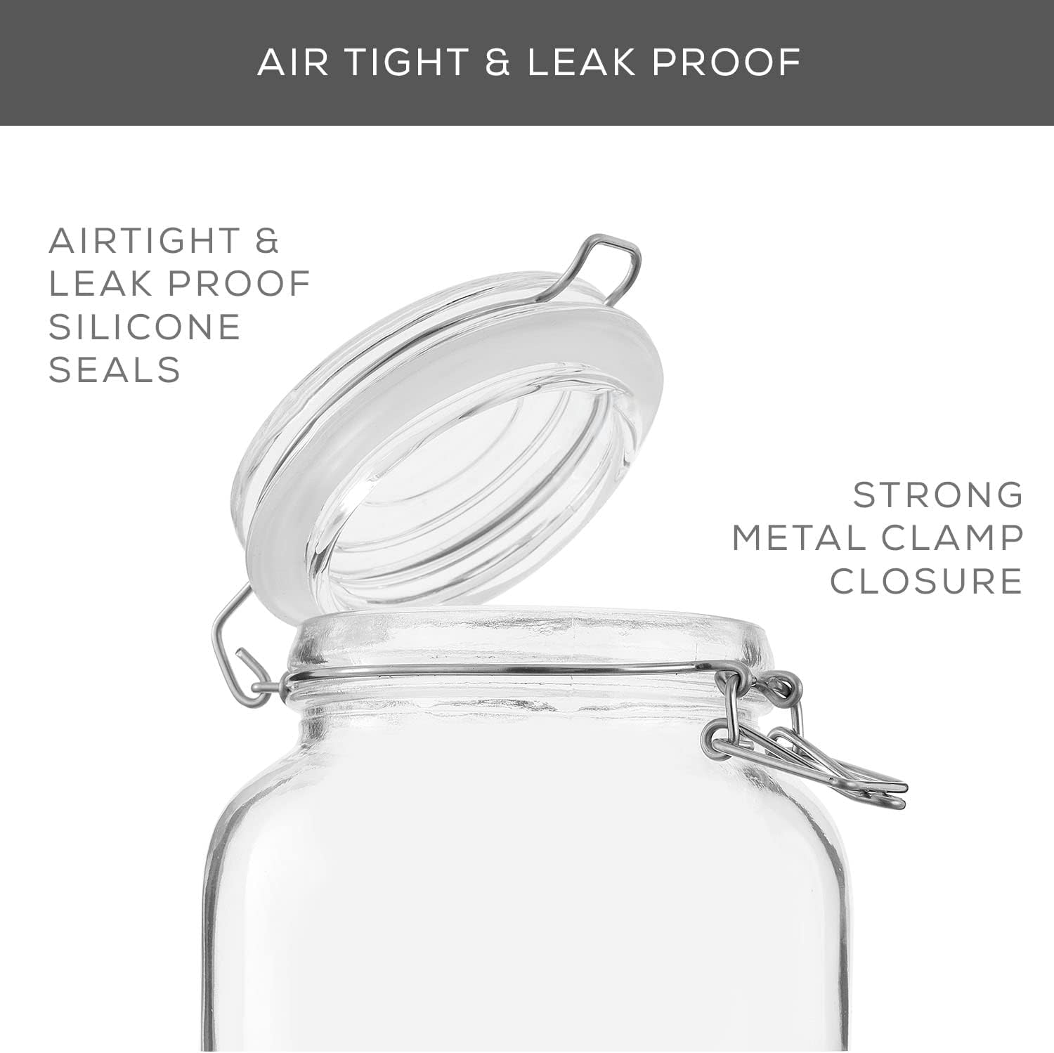 Airtight Glass Jars with Lids  - Set Food Storage ulasan dan harga