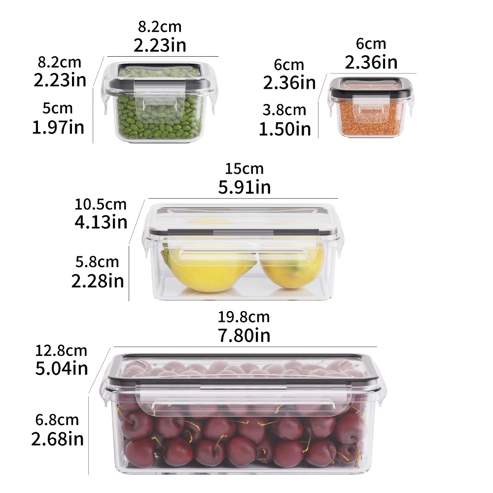 8-PC BPA-Free Airtight Food Co - Food Storage Safe ulasan dan harga