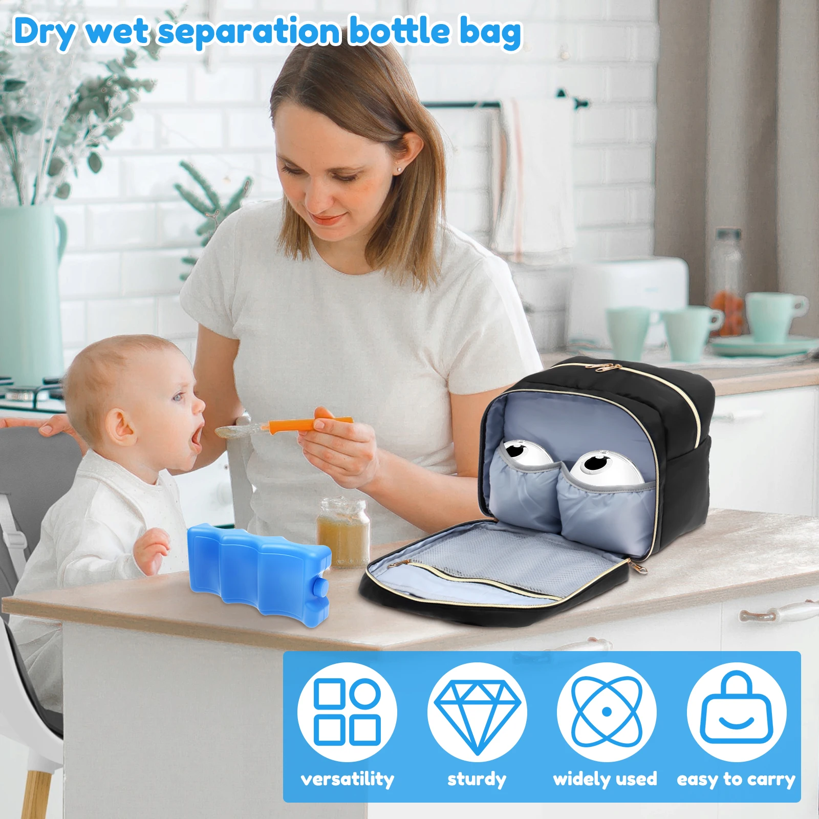 Breast Pump Storage Bag with I - Food Storage Keep Warm ulasan dan harga