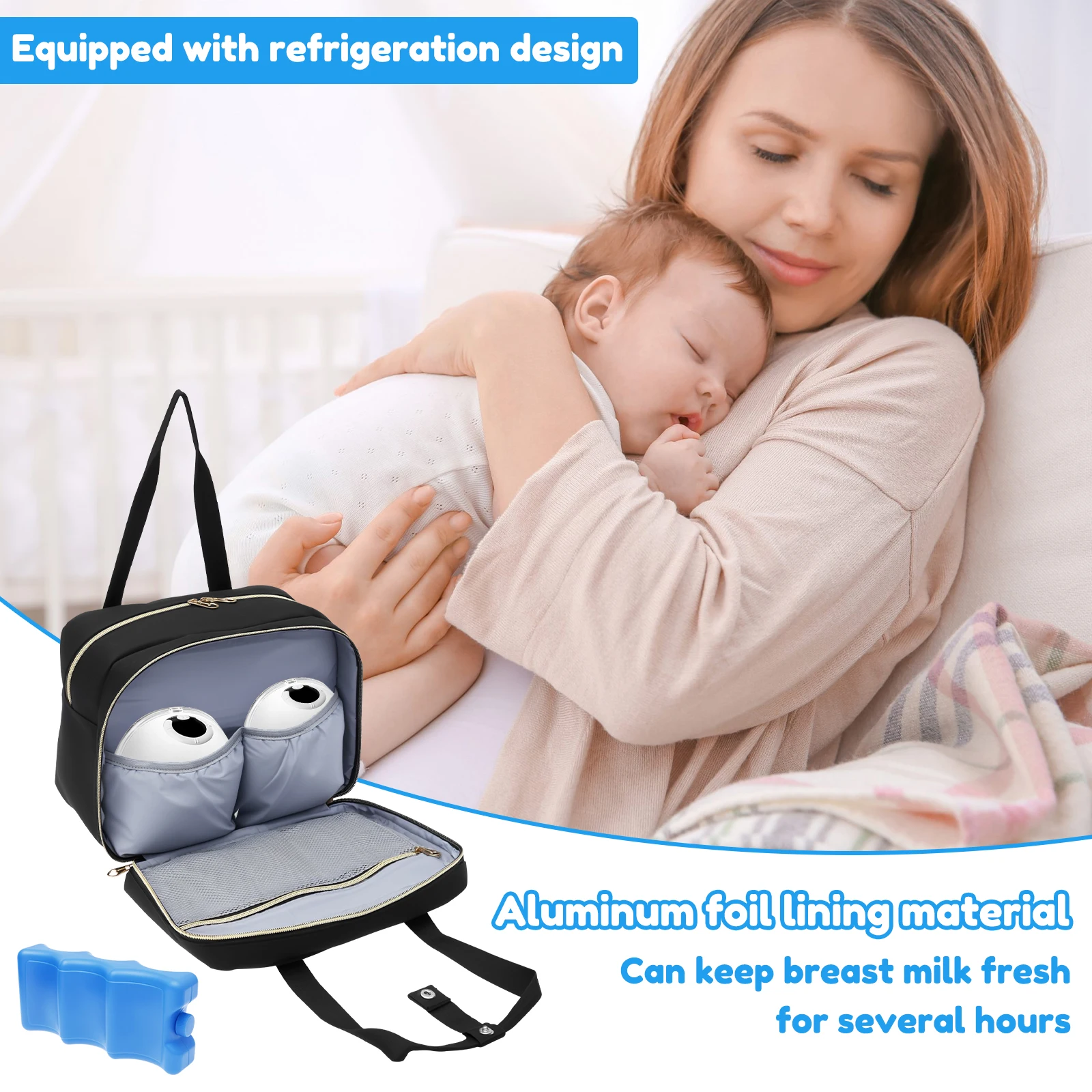 Breast Pump Storage Bag with I - Food Storage Keep Warm ulasan dan harga