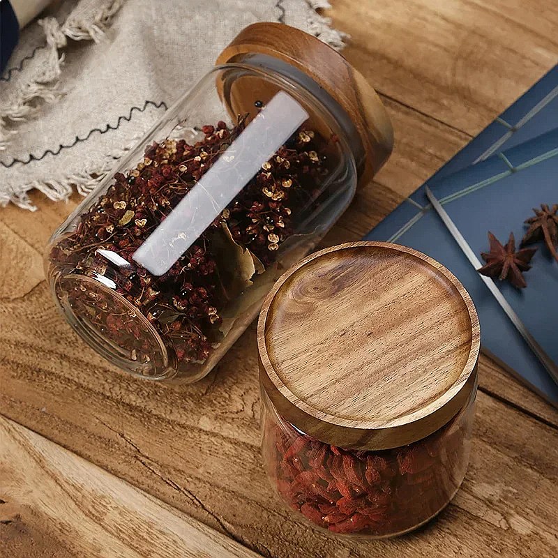 1pcs Glass Airtight Canister w - Airtight Cereal Jar ulasan dan harga