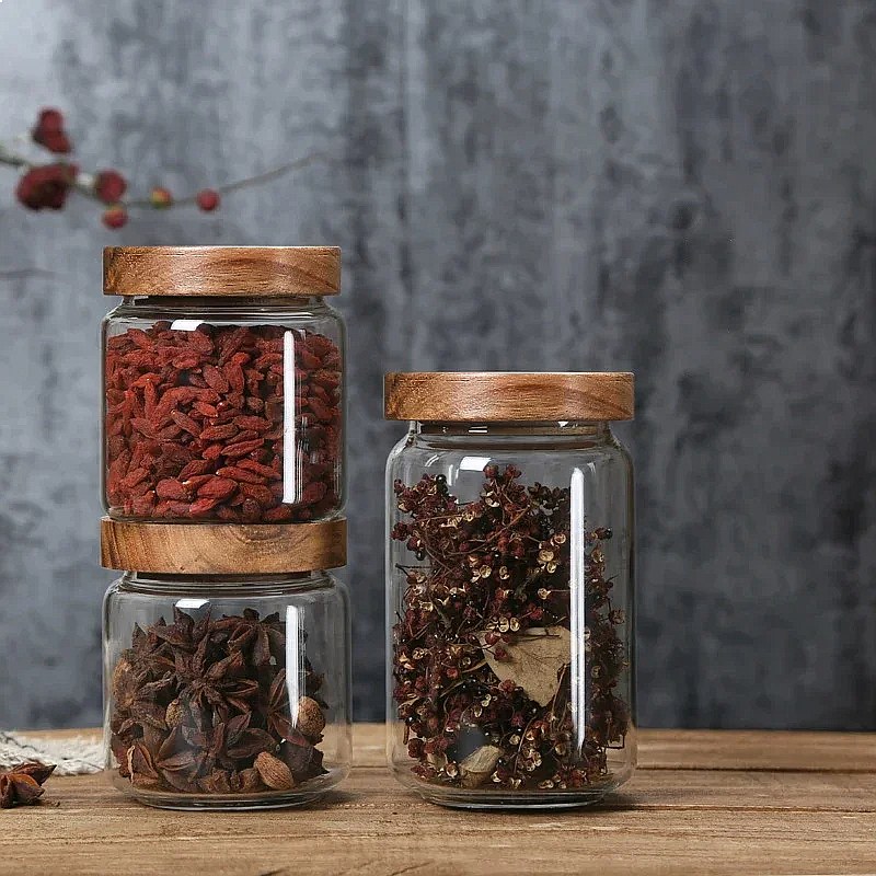 1pcs Glass Airtight Canister w - Airtight Cereal Jar ulasan dan harga