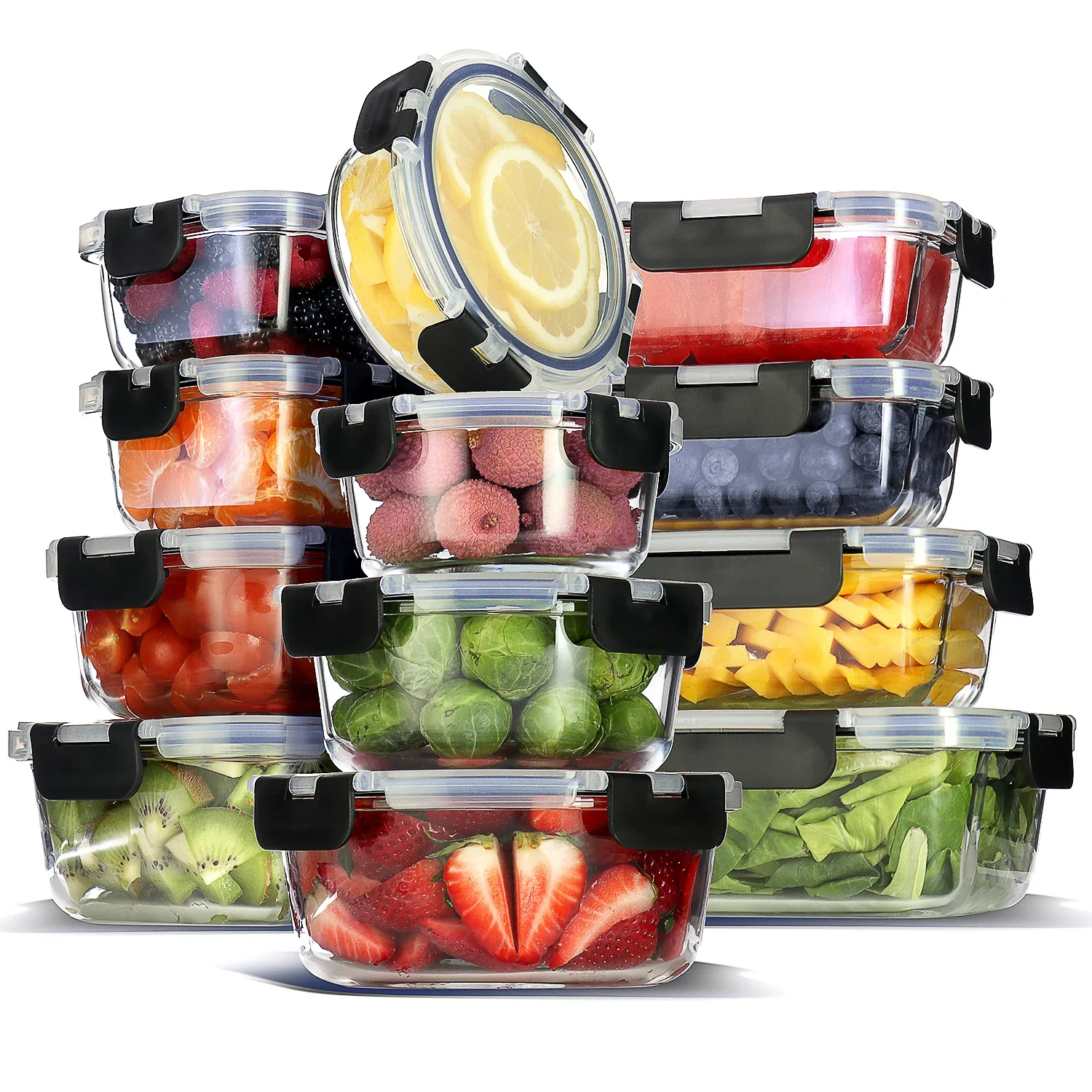 Glass Food Storage Containers  - Food Storage Prep Containers ulasan dan harga