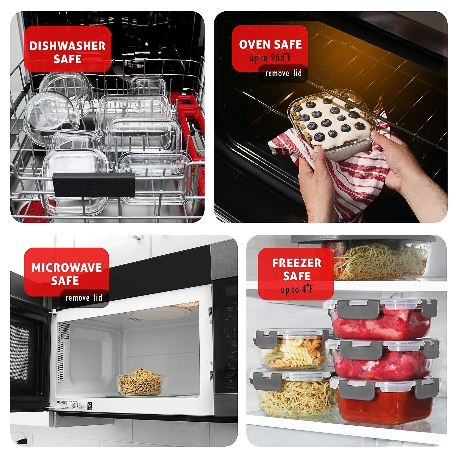 Glass Food Storage Containers  - Food Storage Prep Containers ulasan dan harga