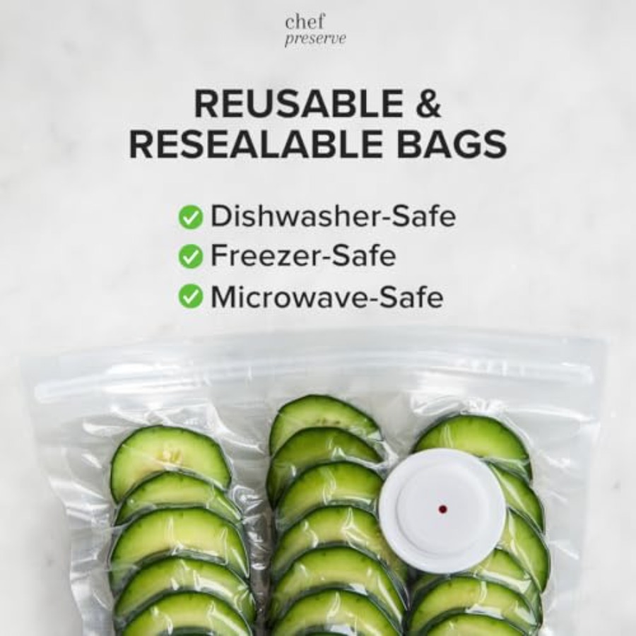 Reusable Vacuum Sealer Bags fo - Food Storage Reusable Bags ulasan dan harga