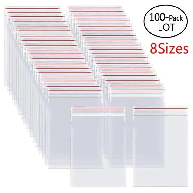 100/300/500Pcs/Pack Resealable - Food Storage Reusable Bags ulasan dan harga