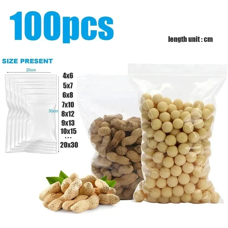 100/300/500Pcs/Pack Resealable - Food Storage Reusable Bags ulasan dan harga
