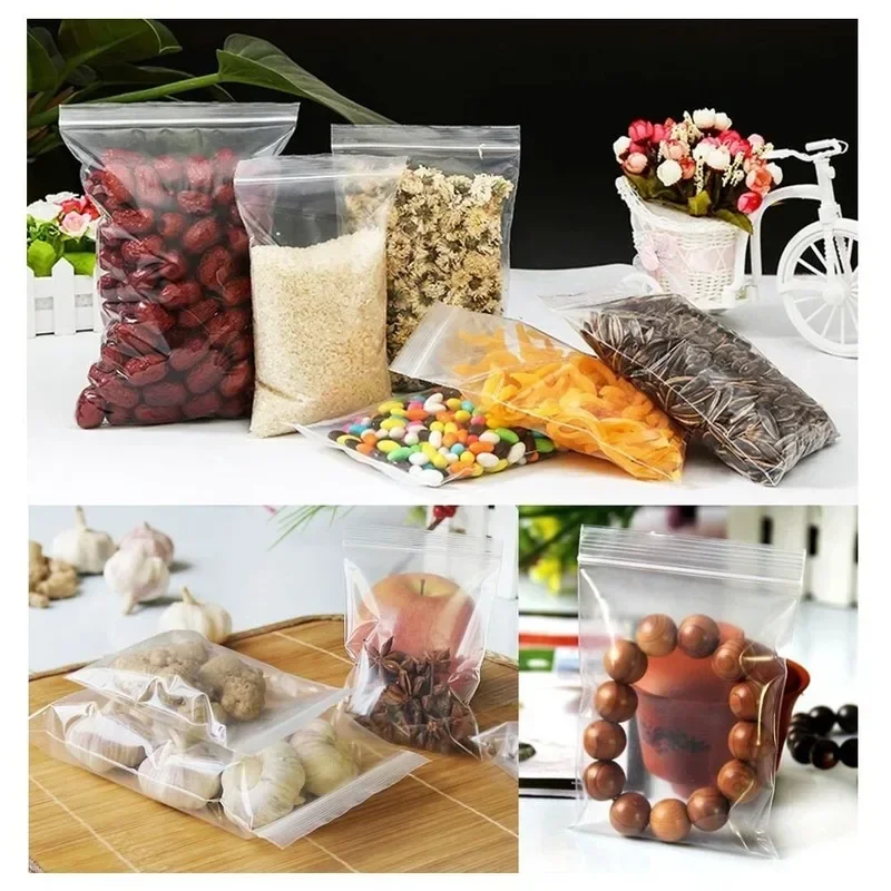 100/300/500Pcs/Pack Resealable - Food Storage Reusable Bags ulasan dan harga