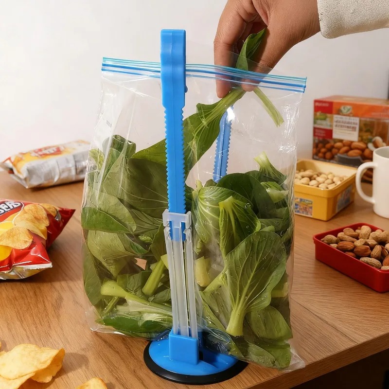 Hands Free Baggy Rack Clip Adj - Food Storage Reusable Bags ulasan dan harga