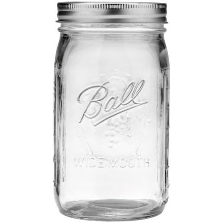 Wide Mouth Clear Glass Canning - Mason Jar Wide Mouth ulasan dan harga