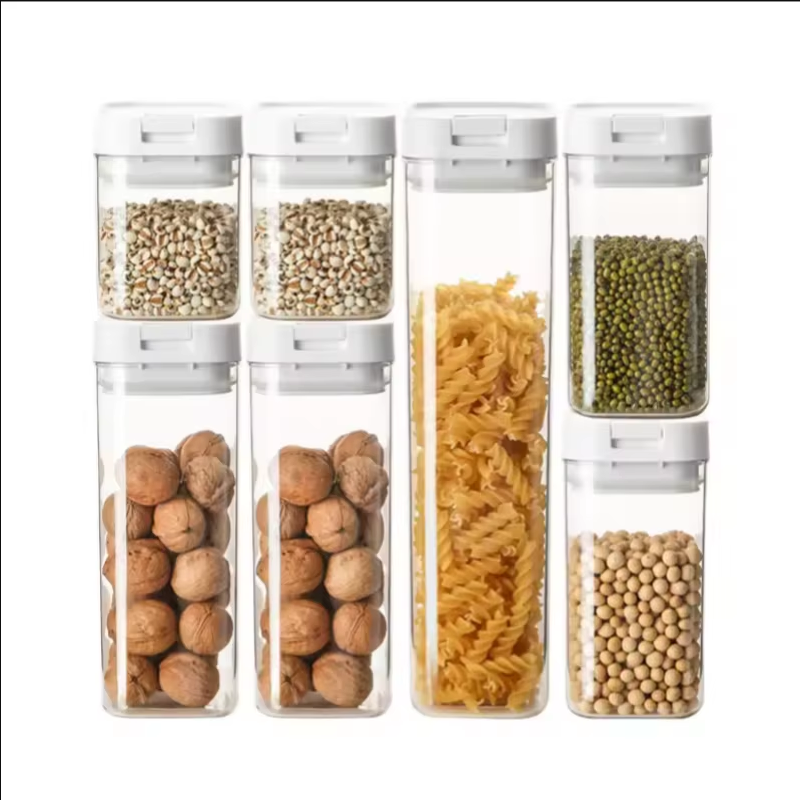 Transparent Plastic Grain Seal - Airtight Cereal Jar ulasan dan harga