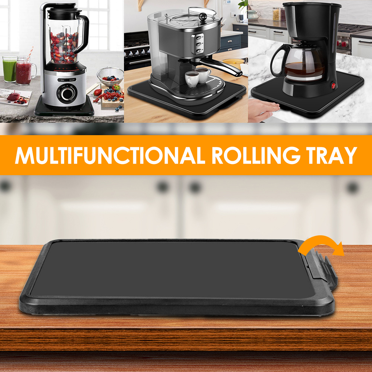 Kitchen Appliance Sliding Tray - Food Storage In Cabinets ulasan dan harga